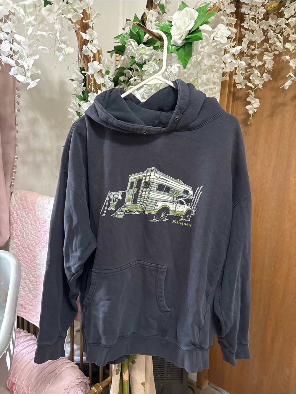 Simms Slate Blue Pullover Hoodie